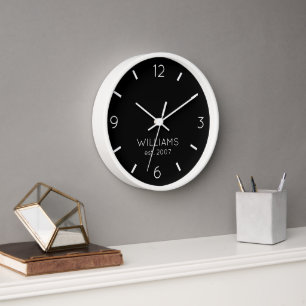 Horloge do-it-yourself   Couleur, nom, texte personnalisés