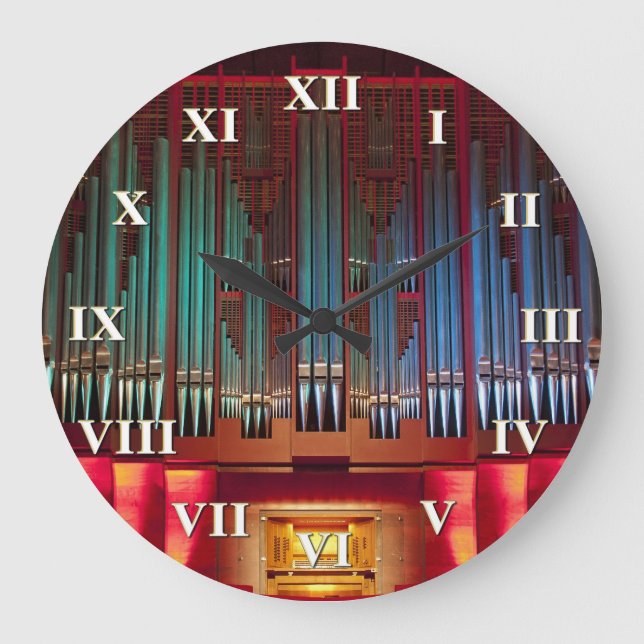 Horloge d'organe de Christchurch avec les chiffres (Recto)