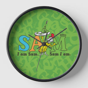 Horloge Dr. Seuss   Je suis Sam. Sam je suis.