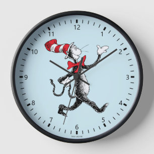 Horloge Dr. Seuss   Le Chat Chapeauté défile