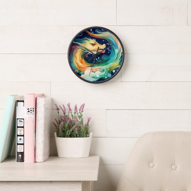 Horloge Dragon Dream Animal 6 (Salle de lecture)