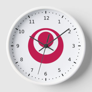 Horloge Drapeau de la préfecture d'Okinawa, Japon