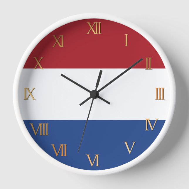 Horloge Drapeau des Pays-Bas (Recto)