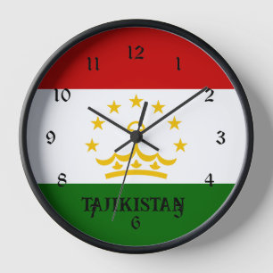 Horloge Drapeau du Tadjikistan