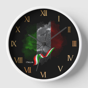 Horloge Drapeau italien