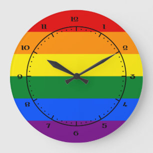 Horloge drapeau LGBT