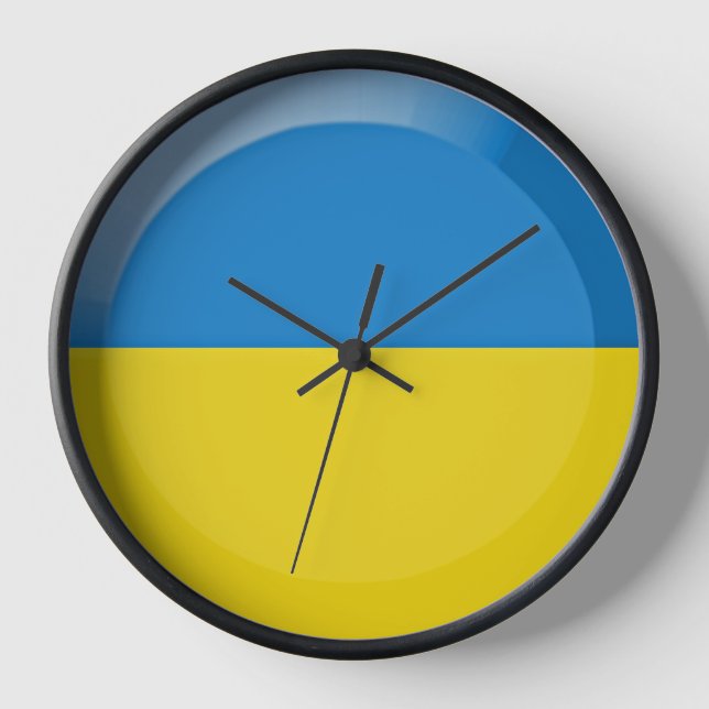 Horloge Drapeau ukrainien (Recto)