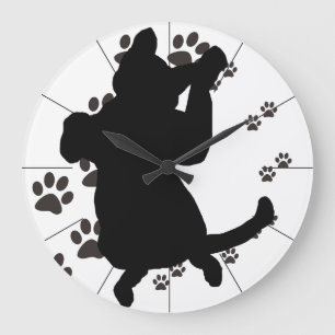Horloge drôle CricketDiane d'empreinte de patte
