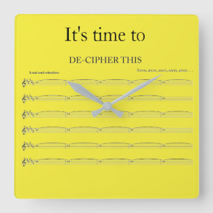 Horloge drôle de l'organisiste