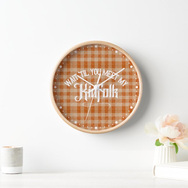 Horloge Drôle Rencontrez le Kinfolk Rustic Country (Maison)