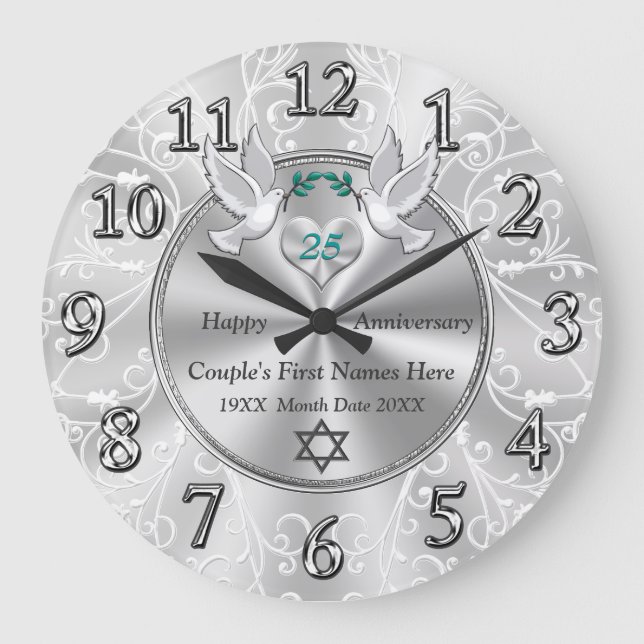 Horloge du 25e anniversaire avec Étoile Judaïque d (Recto)
