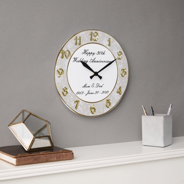 Horloge du 30e anniversaire du Mariage (Bureau)
