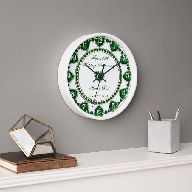 Horloge du 55e anniversaire du Mariage (Bureau)