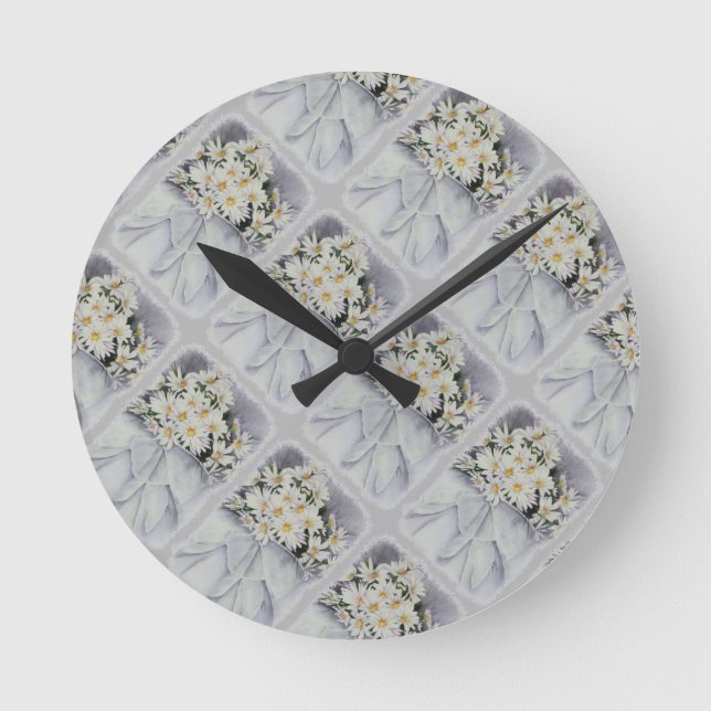 HORLOGE DU BOUQUET DE JOUR BLANC (Recto)