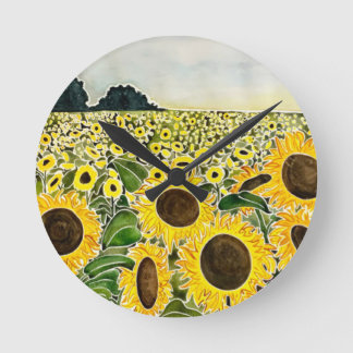 Horloge du champ de tournesol