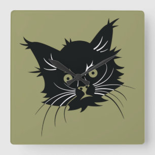 horloge du chat noir