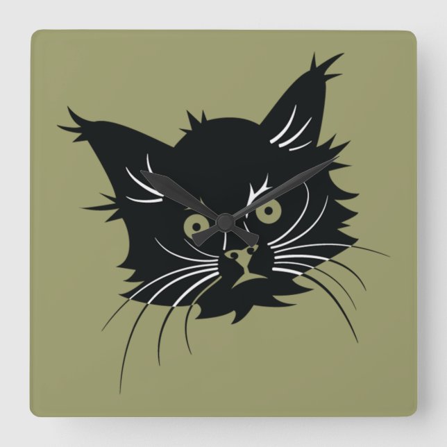 horloge du chat noir (Recto)