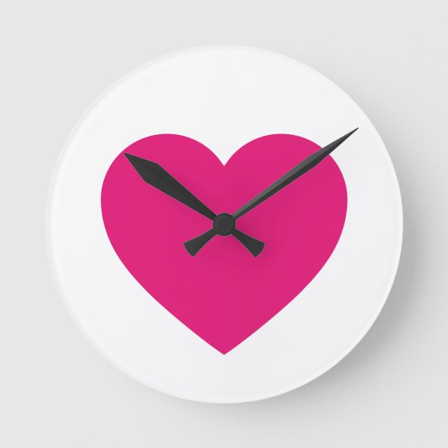 Horloge du coeur rose (Recto)