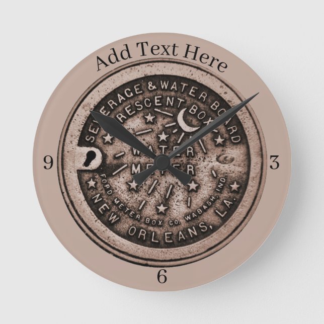 Horloge du compteur d'eau de la Nouvelle-Orléans,  (Recto)