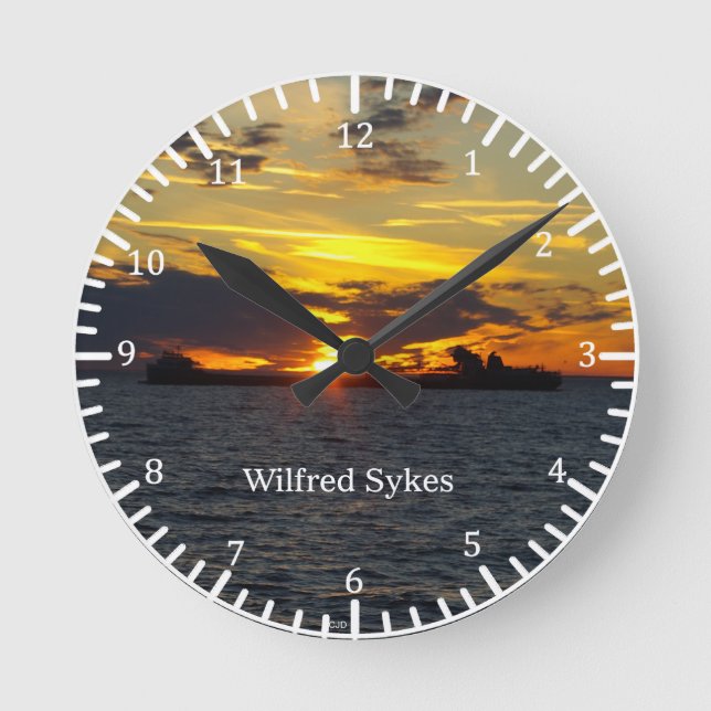 Horloge du coucher de soleil de Wilfred Sykes (Recto)