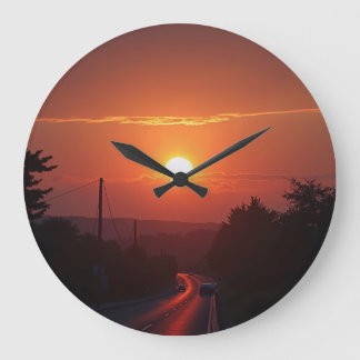 horloge du coucher du soleil