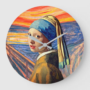 Horloge du Cri silencieux de Pearl Girl