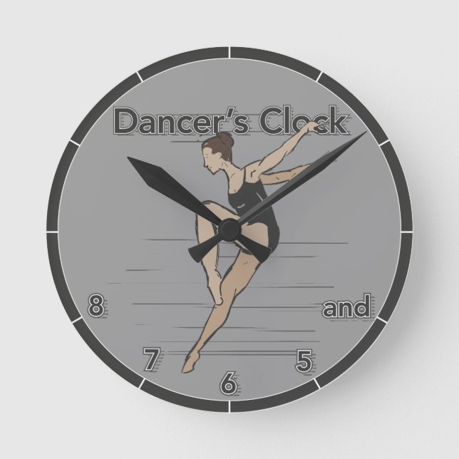 Horloge du danseur tiré à la main (Recto)