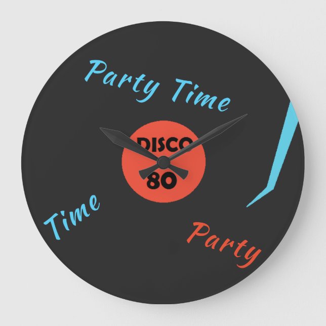 Horloge du disque du Gramophone - Heure de la fête (Recto)