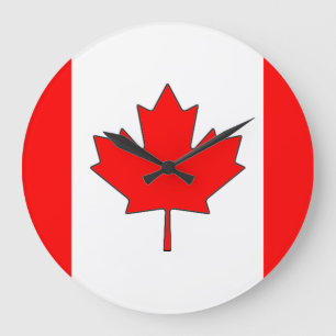 Horloge du drapeau canadien