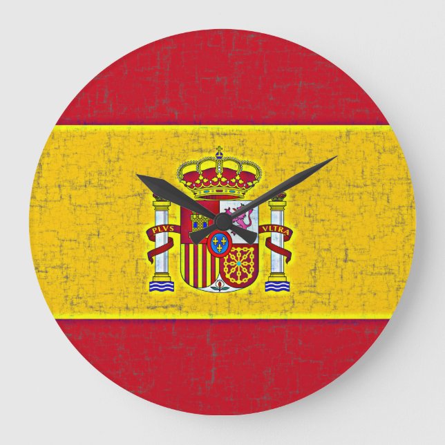Horloge du DRAPEAU ESPAGNE (Recto)
