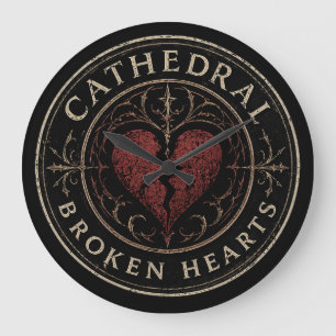 HORLOGE DU LOGO DE LA CATHÉDRALE DES CŒURS BRISÉS