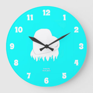 Horloge du mur acrylique des Coeurs d'hiver