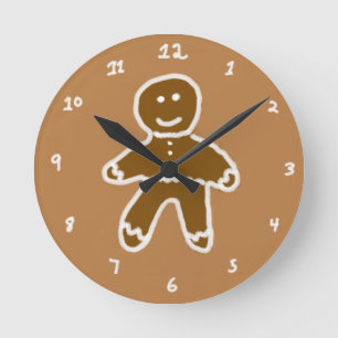 Horloge du mur acrylique en pain d'épices