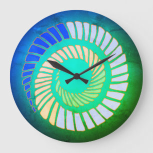 Horloge du mur de la spirale terrestre