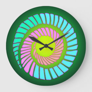 Horloge du mur de la spirale terrestre