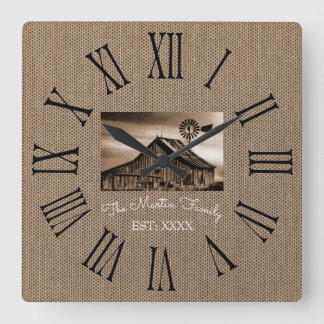 HORLOGE DU MUR NUMBÉRAL ROMAIN RUSTIQUE