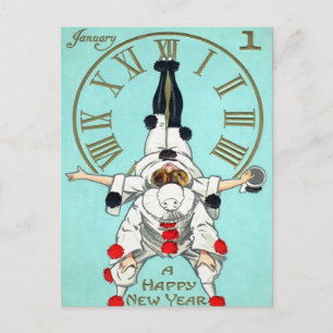 Horloge du Nouvel An victorien (2 sur 4) Carte pos