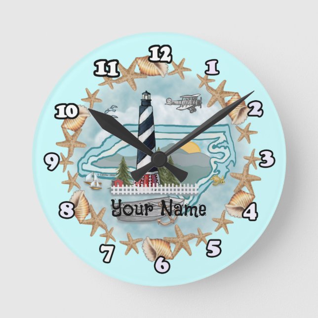 Horloge du phare de Caroline du Nord (Recto)