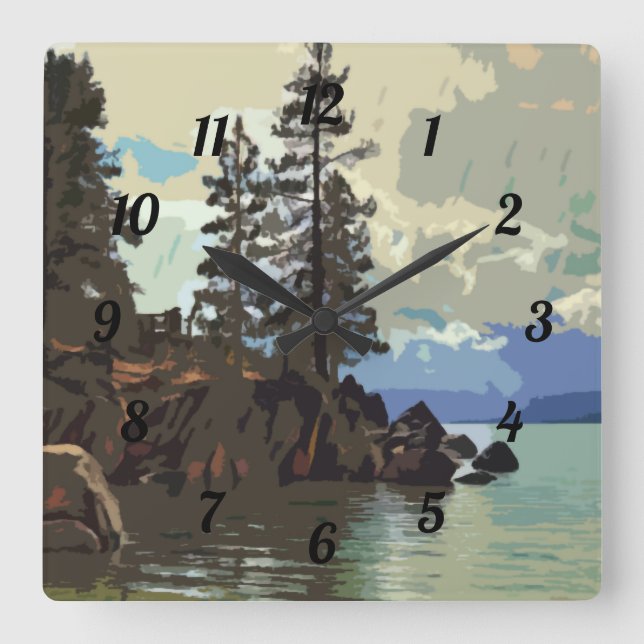 Horloge du port de sable du lac Tahoe (Recto)