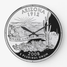 Horloge du quart de l'état de l'Arizona Faux