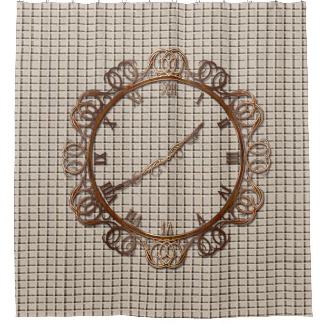 Horloge du rideau de douche (Devant)