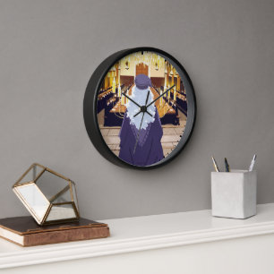 Horloge Dumbledore parlant dans le Grand Hall de Poudlard