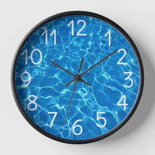 Horloge Eau De La Piscine