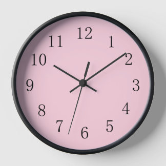 Horloge Écart mou rose pastel (Moyen)