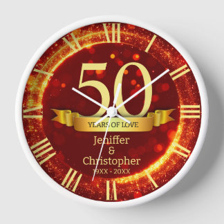 Horloge Édition Anniversaire de Mariage Année Paillettes O
