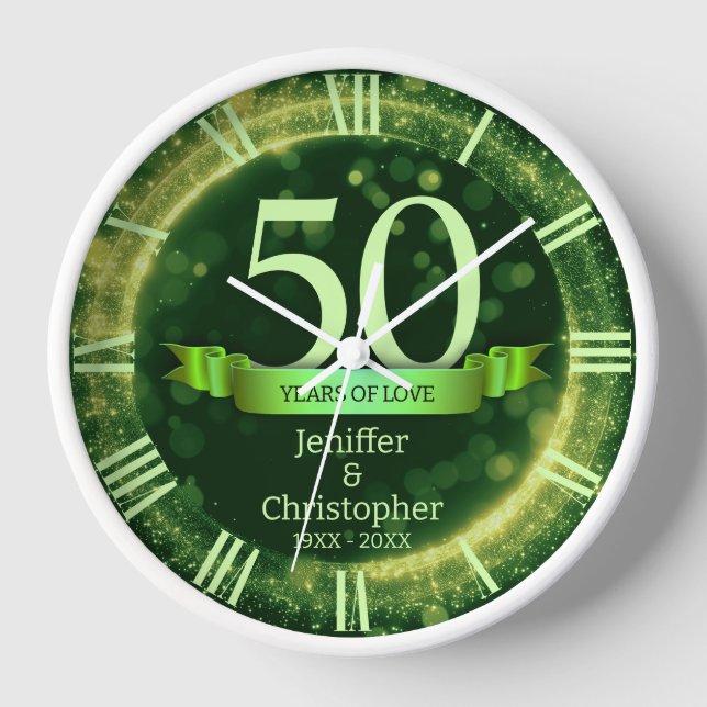 Horloge Édition Anniversaire de Mariage Année Paillettes V (Recto)