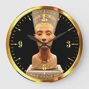Horloge égyptienne du mur néfertiti