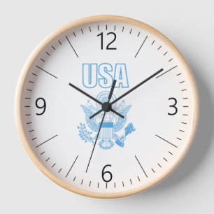 Horloge emblème national des États-Unis
