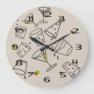 Horloge en Acrylique Boissons