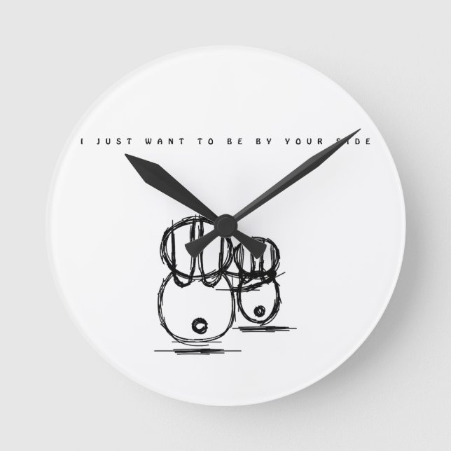 Horloge en Acrylique | Je Veux Juste Être De Ton C (Recto)